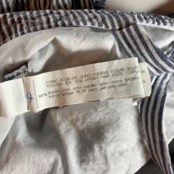 Zara Twist Front Blue & White Striped Jumpsuit - Picture 7 of 9